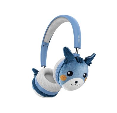 سماعات رأس لاسلكية للأطفال Green Lion GK-600 مع وسائد أذن مبطنة، إصدار بلوتوث 5.4، سعة بطارية 200 مللي أمبير، وقت تشغيل 20 ساعة، مصنوعة من مادة PP و ABS، منفذ شحن Type-C، وقت شحن ساعتين، صوت آمن للأطفال - باللون الأزرق.