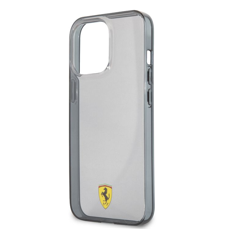 CG Mobile Ferrari Transparent Black Shadow Print Logo For iPhone 13 Pro (6.1") - Black