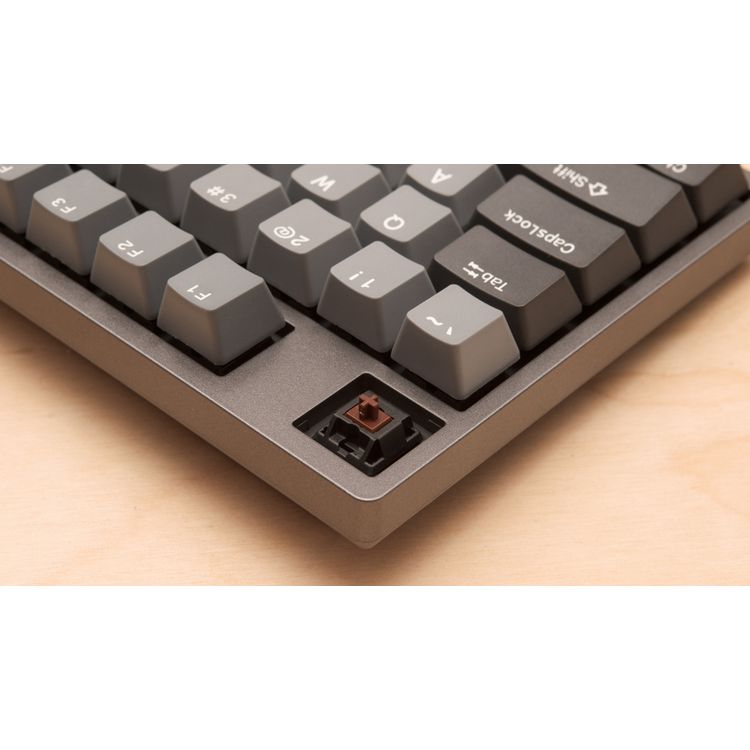Durgod Taurus K320 TKL Mechanical Gaming Keyboard - 87 Keys - Double Shot PBT - NKRO - USB Type C (Cherry Brown, Space Grey)