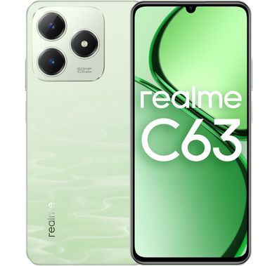 Realme C63 TRA Version, 8Gb RAM, 256GB Storage, 6.75", 50MP, Dual-SIM, Android 14, GSM, HSPA, LTE - Jade Green