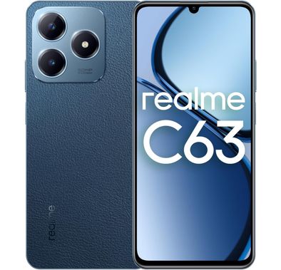 Realme C63 TRA Version, 8Gb RAM, 256GB Storage, 6.75", 50MP, Dual-SIM, Android 14, GSM, HSPA, LTE  - Leather Blue