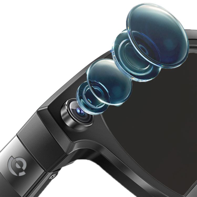 Powerology Lovanni AI Smart Glasses with Up to 10 Hours Battery Life, Sony IMX219 Camera, 290mAh Battery, 13mm Speaker Size, Wireless Connectivity, 2GB ROM - Black