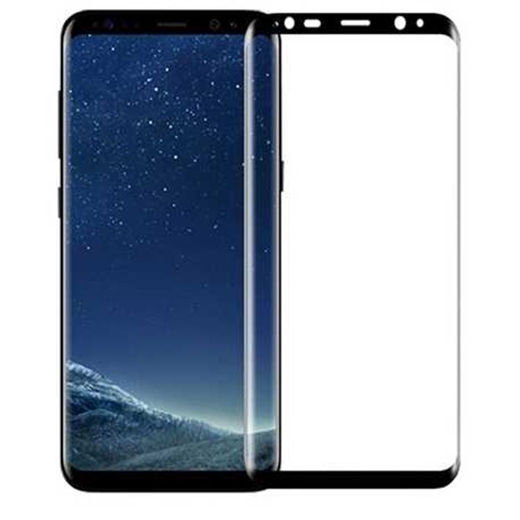 iGuard by Porodo 3D Full Covered Glass Screen Protector 0.25mm for Samsung Galaxy S9 Plus - Black