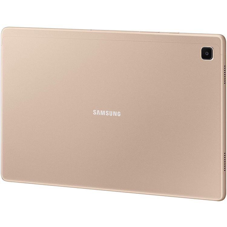 Samsung Galaxy Tab A7 T500 10.4" inch Display 3GB RAM / 32 GB ROM, 15W Fast charging, 7040 mAh Long-Lasting Battery, Snapdragon Chipset, Octa-Core Processor, Tablet with Face Recognition, Samsung Knox ( Wi-Fi + LTE ) - Gold