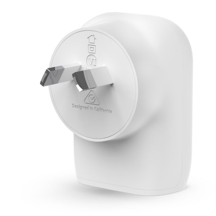شاحن Belkin Boost الجداري مع PPS PD 30W UK - أبيض