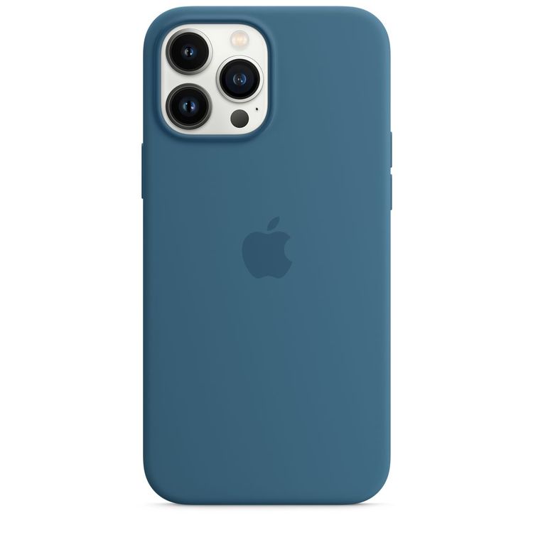 Apple Silicone Case with MagSafe Compatible for iPhone 13 Pro Max (6.7") – Blue Jay