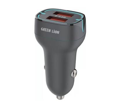 Green Lion Dual Port QC3.0 Car Charger Fast Charging, 2*U...