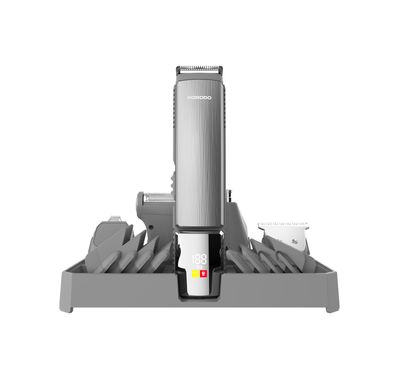 Porodo Lifestyle 14-in-1 Trimming Kit with IPX6 Waterproof Rating, Length Customization, Cord & Cordless Use,  600 mAh Battery Capacity - Silver 