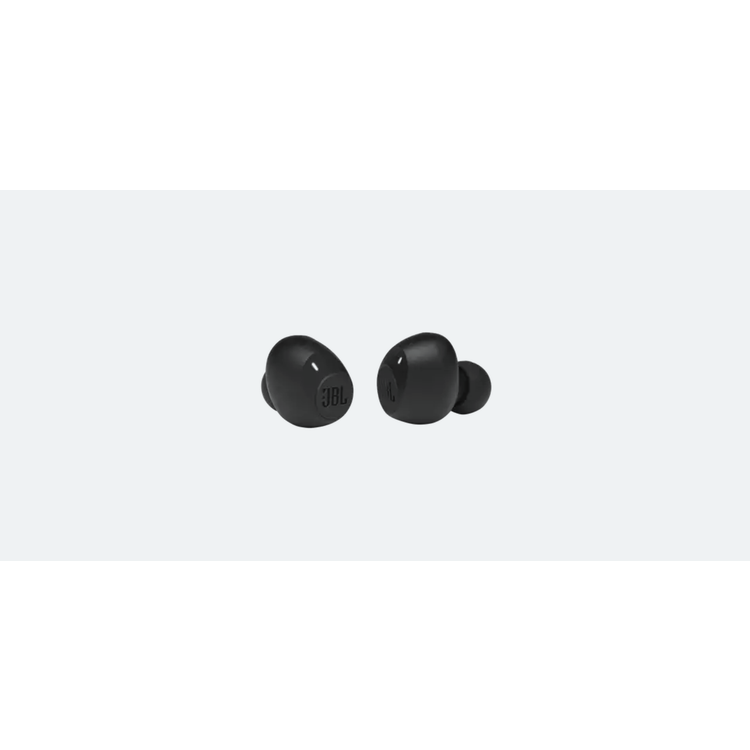 JBL T115TWS True Wireles In-Ear Bluetooth Headphones with Voice Assistant, Pure Bass Sound, 21-hours Battery Life, Hands-free Calls Earbuds - Black