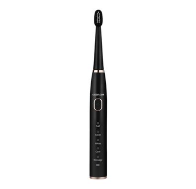 Green Lion GB-37 Electric Toothbrush with 5 Cleaning Modes, 60 Days Working Time, Waterproof, Ergonomic Design, 500mAh Battery Capacity, LED Indicator - Black  