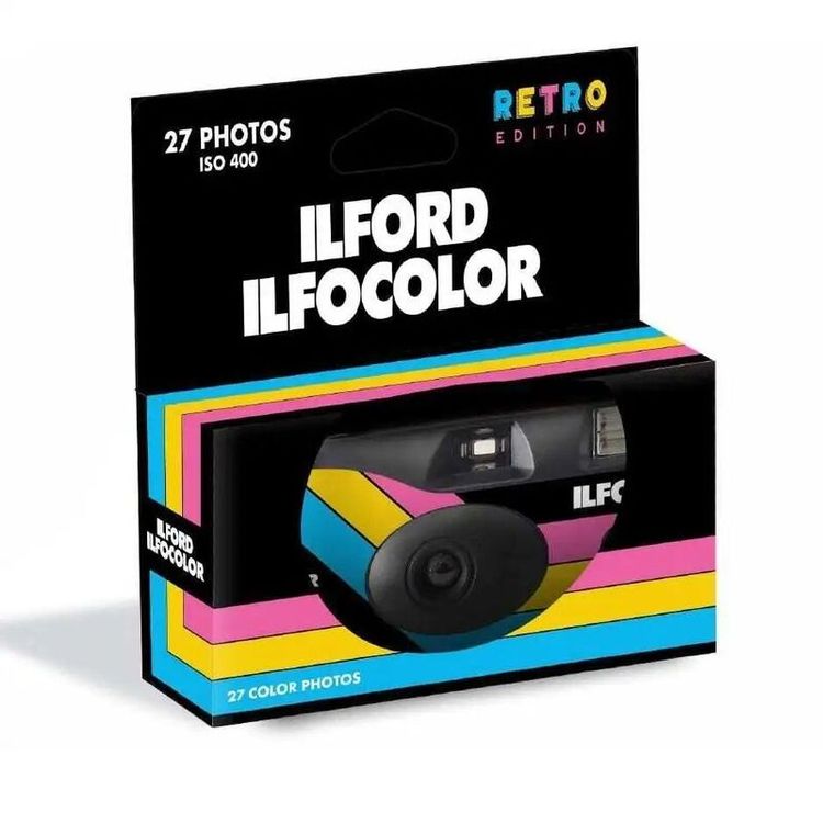 Ilford Ilfocolor Rapid Retro Single Use Camera | Black