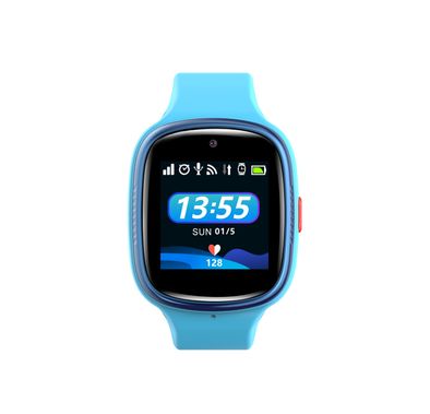Porodo Kids 4G Smartwatch with Video Calling, 2 MP Camera, IP65 Water Resistant, iOS & Android Compatibility, 800mAh Battery - Blue