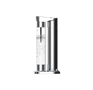 LePresso Fizznest Sparkling Water Machine with Slow-Fast Releasing System, 800mL Sparkling Water Capacity, Compatible with CO2 Capsule Chargers, Dual-Bottle, Stainless Steel 304 Material, Explosion-Proof Pet, BPA-Free Design - Silver