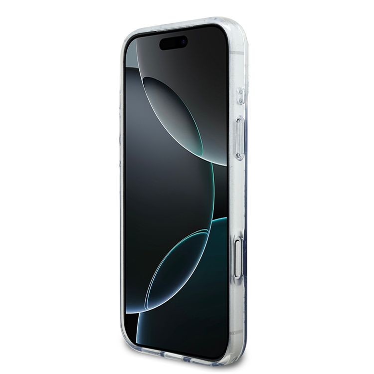 غطاء من الكريستال لجهاز آيفون 17 برو ماكس مع حماية مغناطيسية (MagSafe) و TPU بلمعان متدرج، حماية من السقوط، تصميم نحيف، قبضة مريحة، تغليف مستدام، تركيب سهل، تصميم خفيف الوزن - أزرق