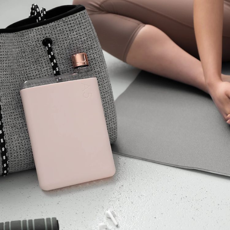 Memobottle A5 Silicone Sleeve with Thermal Insulation, Non-Toxic Material, Drop Protection, Matte Finish, Soft & Stylish - Pale Coral