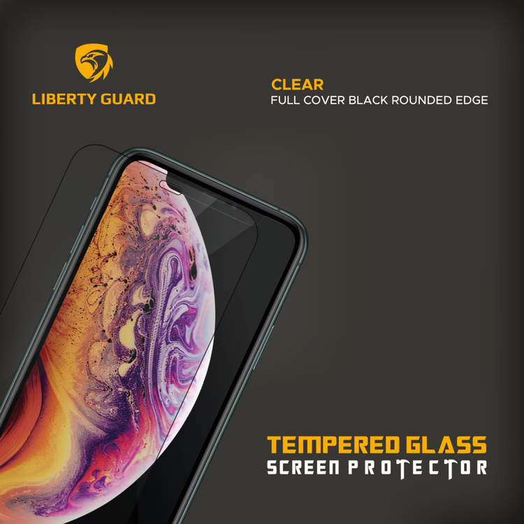 واقي شاشة كامل من Liberty Guard لهاتف iPhone 11 Pro، ملمس ناعم، مضاد لبصمات الأصابع، مضاد للخدش - شفاف