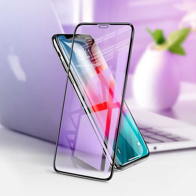 Devia Van Series Full Screen Anti-Blue Ray Tempered Glass for iPhone 6.5 - Black
