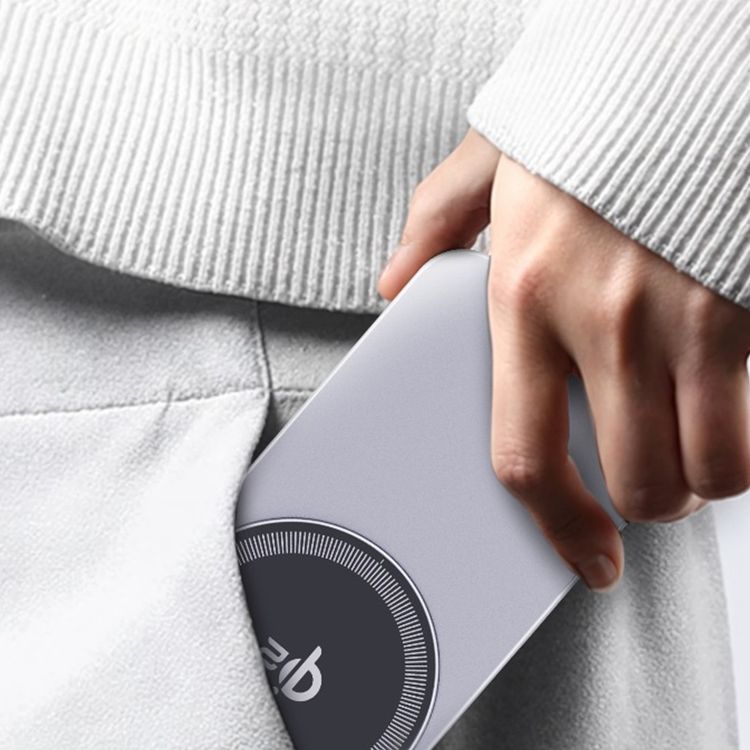 Green Lion Magstand Duo Wireless Charger with Built-in Kickstand, USB-C Input Port, 15W Fast Charging, Multi-Device Charging, Qi2 Standard, Foldable & Ultra-Slim Design - Gray