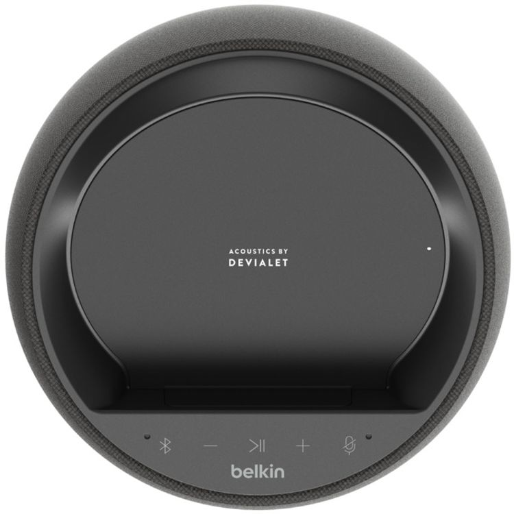 Belkin Smart Speaker G1S0001my-BLK Smart Speaker with Wireless Charger - Black