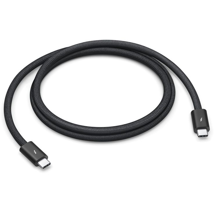 Apple Thunderbolt 4 (USB-C) Pro Cable (1 m),  Transfer data at up to 40Gb/s, up to 100 watts Power Delivery, HBR3 - Black  