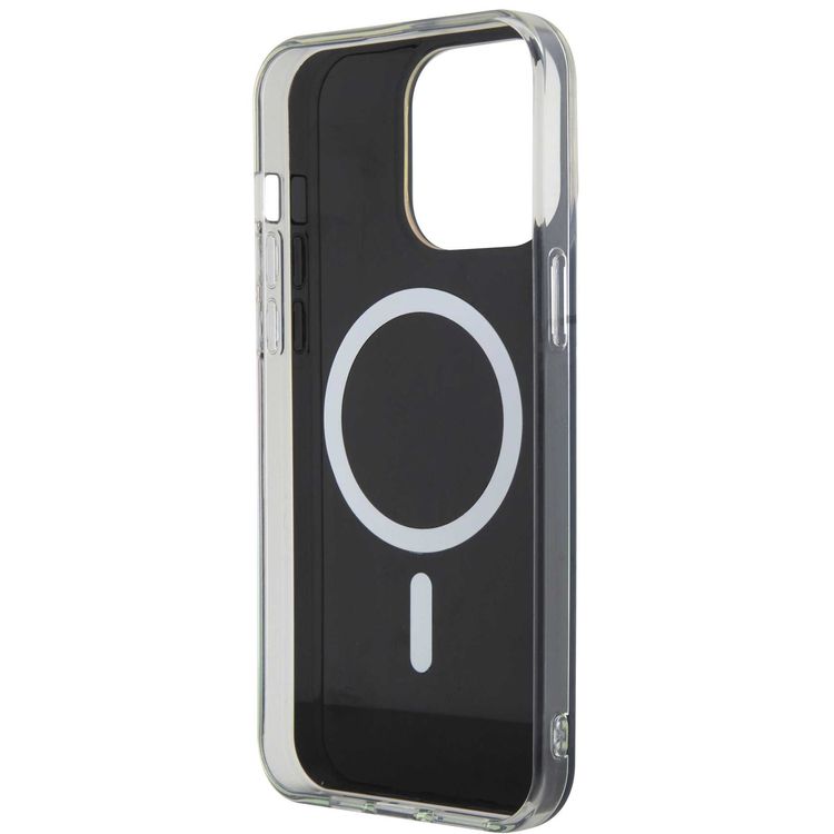 Guess IML Magsafe Case  - Black - iPhone 15 Pro