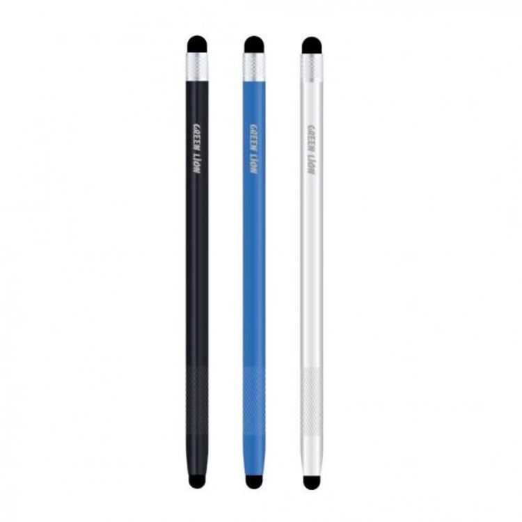  Green Lion Passive Stylus Pen, Free Cap, Smooth Writing, Sensitive Response, Aluminum Rod - Blue