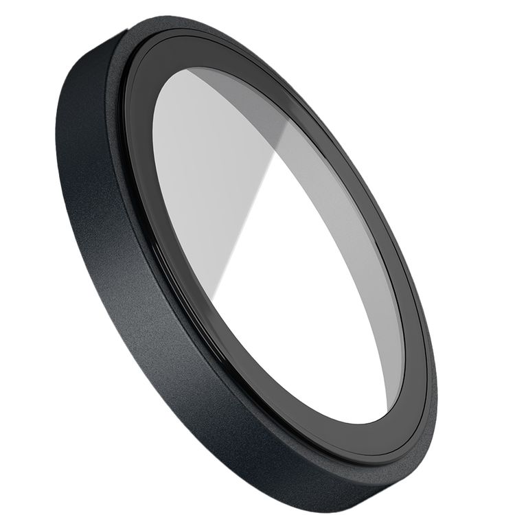 Levelo Duo Lens Protector for iPhone 16/16 Plus, Anti Fingerprint, Double Sided Anti Reflection, 99% Transparency, Explosion Proof, Double Layer Lens Glass, Aluminum Alloy Material - Black