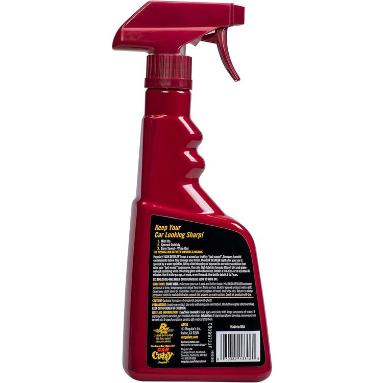 Meguiar's Quik Detailer Mist & Wipe - Easy to Use Car Spray Detailer, 473ml