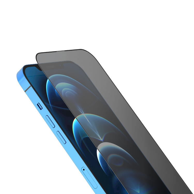 Levelo 9H Anti-Glare Tempered Glass Screen Protector Compatible for iPhone 12 / 12 Pro (6.1") Scratch Resistance - Anti-Bacterial Screen Guard Protector w/ Alignment Frame - Clear