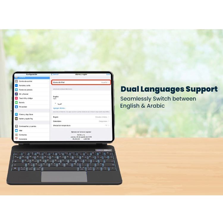 Powerology Dynaboard Wireless Keyboard Case for iPad 10th, MagSafe Phone Holder, Touch Pad, Multimedia Keys, 500mAh Battery Capacity, 8 Days Working Time, 2.5 Hours Charging Time, Easy Pencil Access, Bluetooth Version 5.1, 10m Transmission Range, Snap-On Attachment - Black