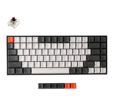 Keychron K2 84 Gateron Wireless Mechanical Keyboard with RGB, Brown Switch & Hot-swappable | Compact & Tactile Gaming Keyboard
