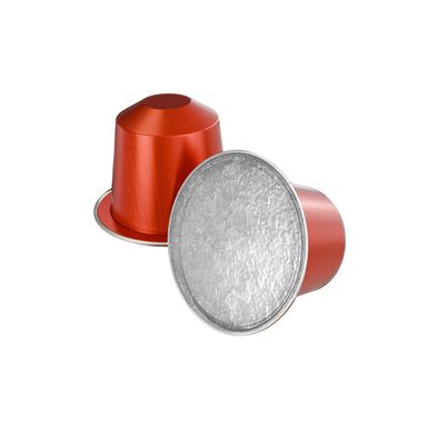 LePresso Aluminum Capsules for Nespresso, Ethiopia Origin, Floral & Fruity Flavor Notes, 100% Arabica, Medium Roast Level, 10 Capsules per Pack - Red