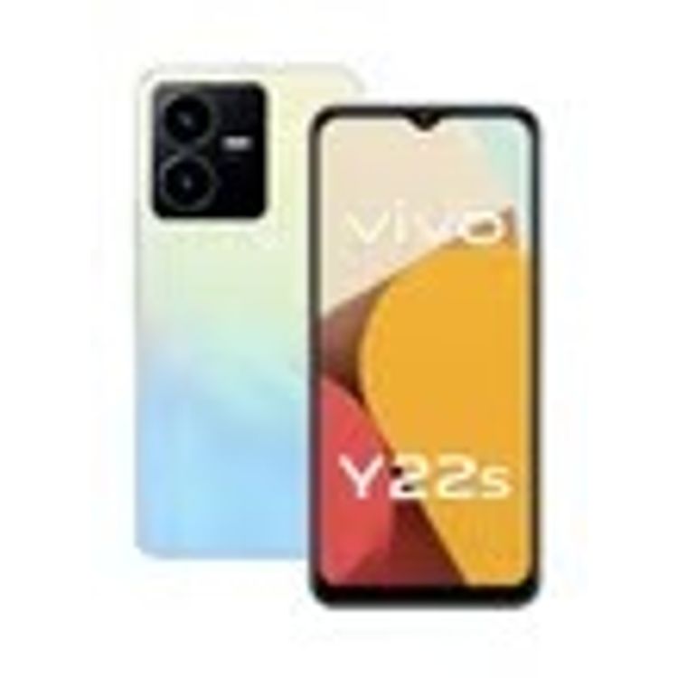 هاتف Vivo Y22s ثنائي الشريحة Summer Cyan 6GB RAM 128GB 4G LTE مع حقيبة ظهر - أزرق