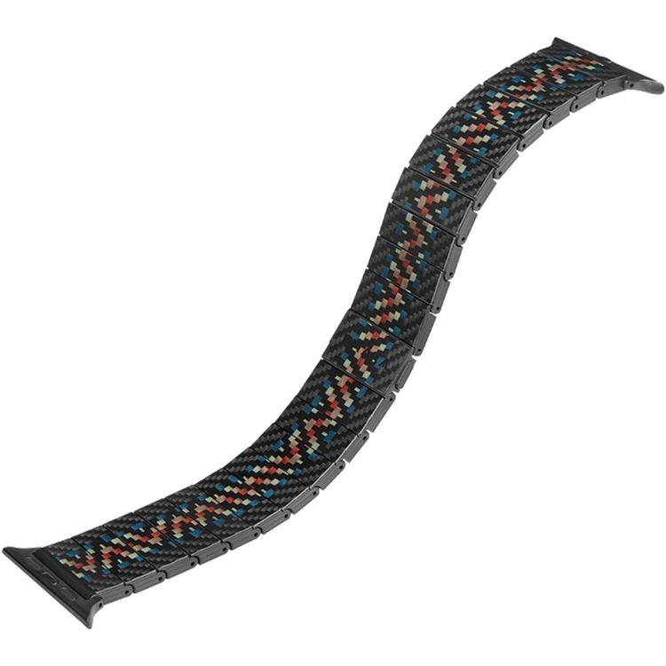 Pitaka Carbon Fiber Modern Watch Band Gen 2 - Rhapsody Version, Lightweight, Strong and Comfortable, Customizable Sizing, All Apple Watch Series Compatible - Black Carbon