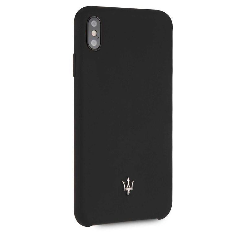 Maserati Silicone Hard Case for Apple iPhone Xs Max - Black