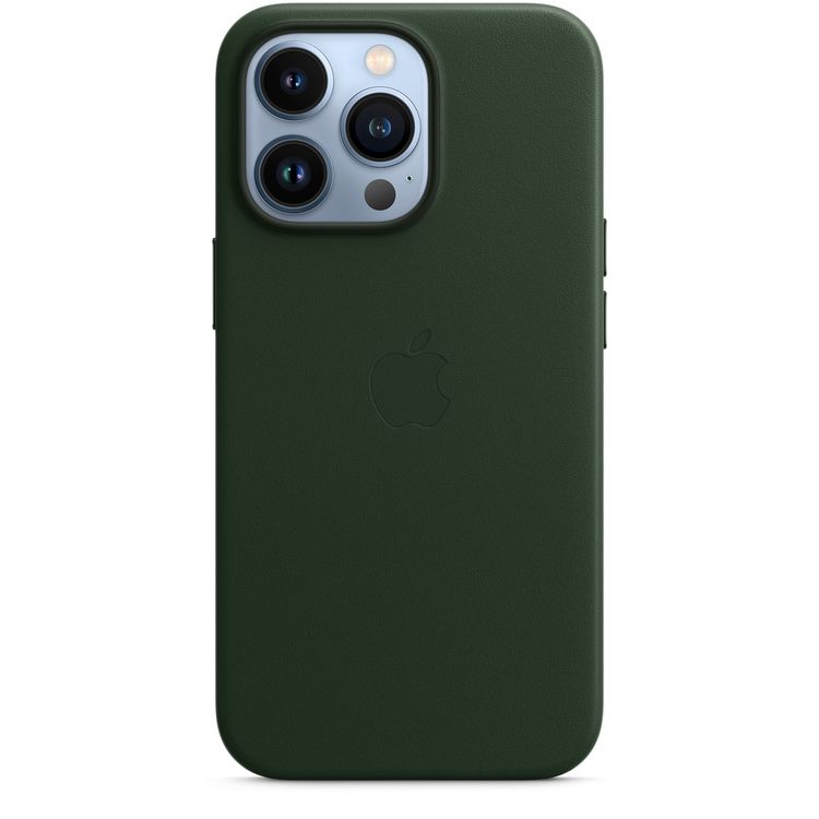 Apple Leather Case with MagSafe Compatible for iPhone 13 Pro (6.1") - Sequoia Green