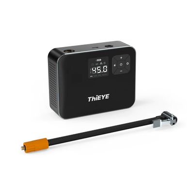 ThiEYE Air Compressor AirKit2, Portable Tire Inflator, 120 PSI Cordless Tire Pump, Digital LCD Screen, Light for Car Bike Motorcycle, Truck Ball