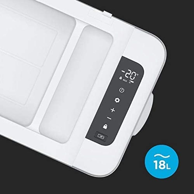 Powerology Small Dual Compartment Fridge and Freezer - 18L