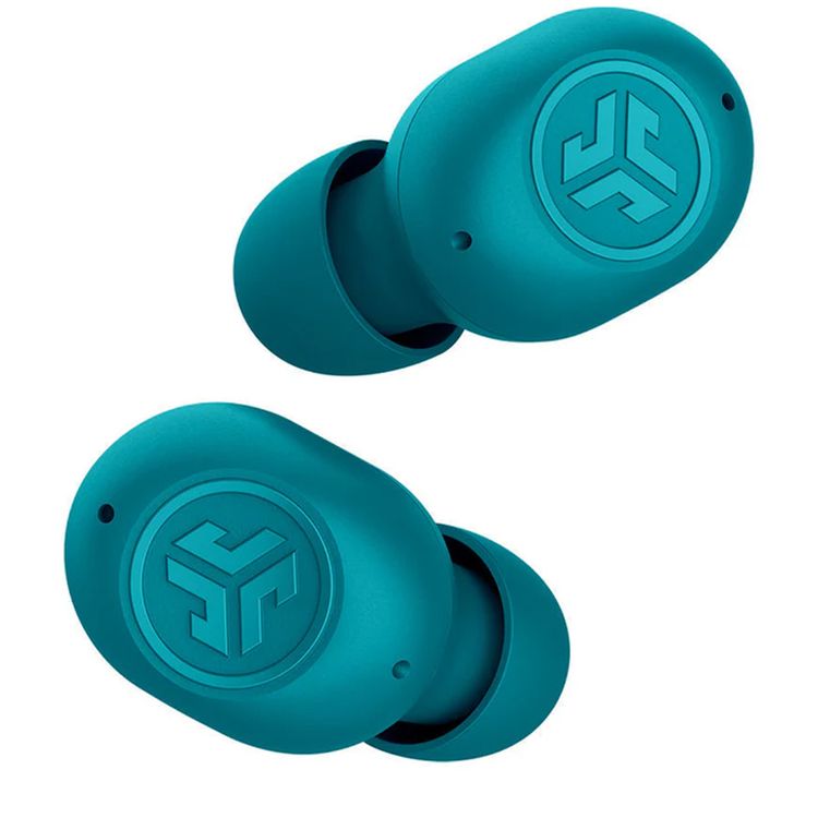 JLab JBuds Mini True Wireless Earbuds, Noise-Canceling, Quick Charge, Splashproof, 15 Minutes of Fast Charging Time, 20 Hours Total Playtime - Teal