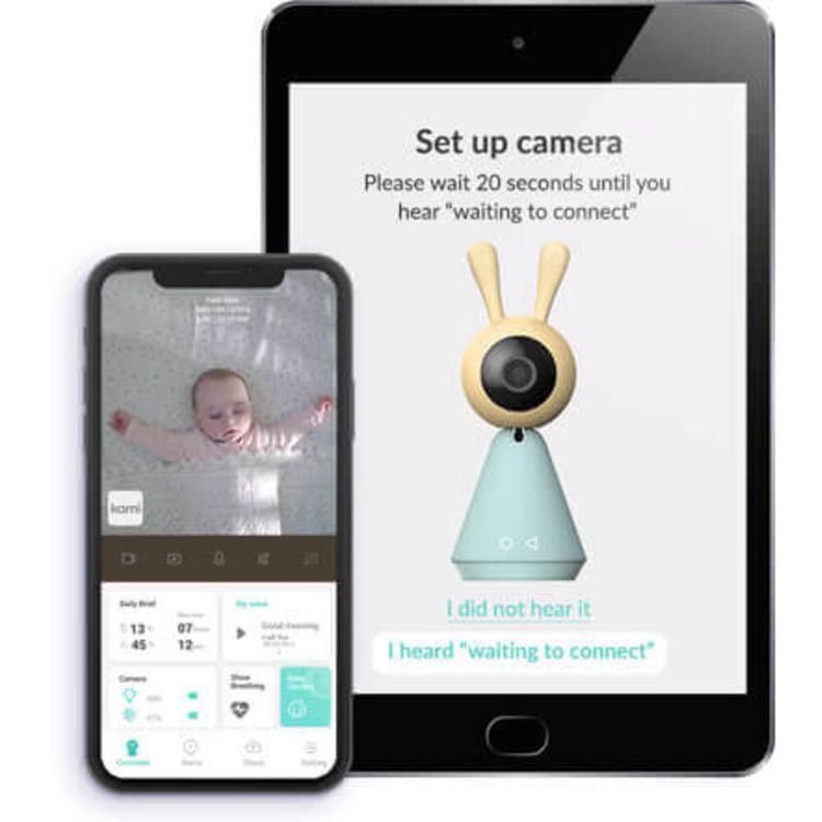 Kami CCTV Camera Y501 Video Babyphone Baby Monitor with Camera &  Audio Video | Crying Detection | 2-Way Audio Works with Alexa & Google