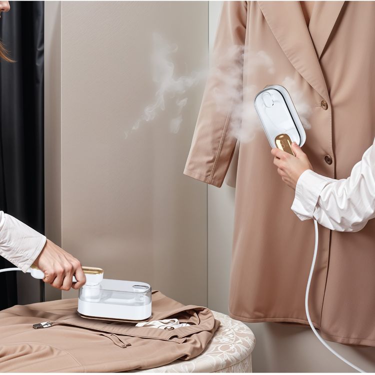 Green Lion GX288 Mini Iron with Steam Function, 170mL Tank Capacity, 10 Minutes Steam Duration, 120°C Temperature, Digital Display - White 