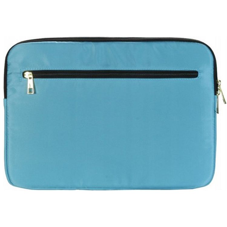 Guess Laptop Sleeve for Computer 13" with High-Quality Nylon Material, 3 Pockets, Zipper Closure, Water-Resistant - Light Blue