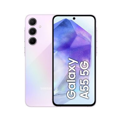 Samsung Galaxy A55 5G 本体 パープル Samsung Galaxy A55 5G TRA Version | 5000 mAh - 5.3 Bluetooth