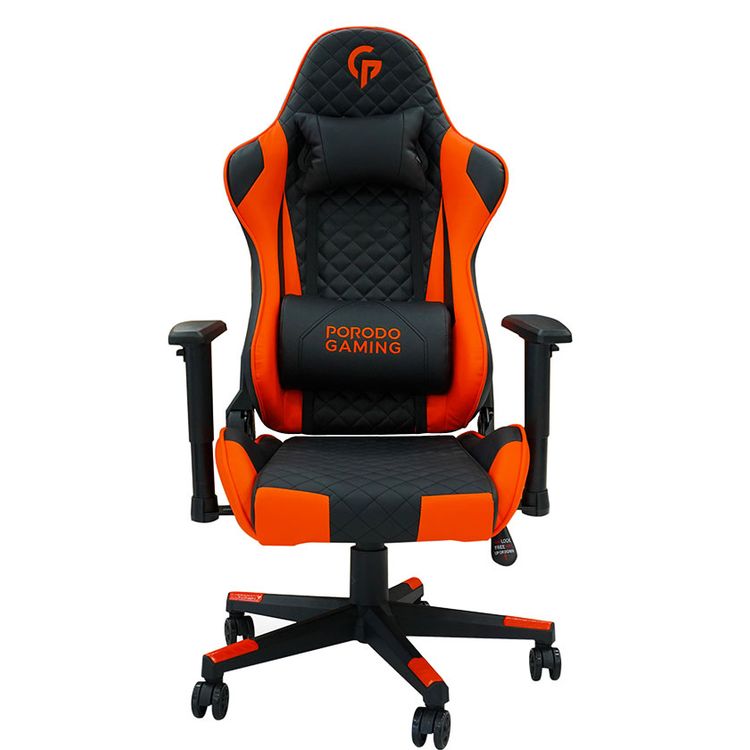 Porodo Gaming Professional Chair with Bluetooth Speaker, Massager & RGB Lights