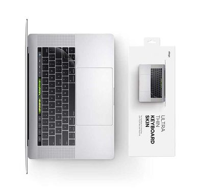 Elago Keyboard Skin Compatible with Apple Macbook 13" & 15" Protection from Abrasions, Liquid Spills Dust & Oils, w/ Matte Finish, Durable, Does Not Stretch or Deform, 0.18mm Thin