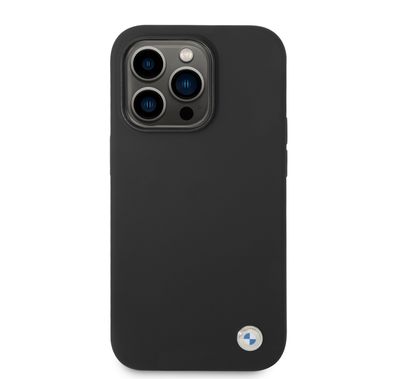 BMW Silicone Case with Metal Logo for iPhone 15 Pro Max