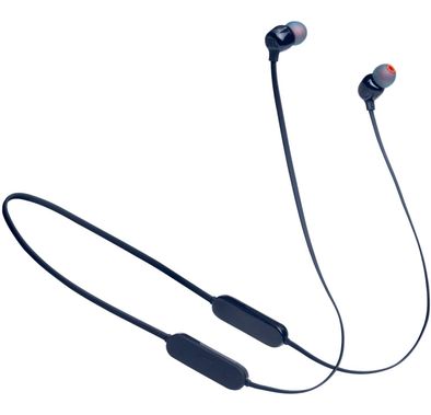 JBL T125 Wireless In-ear Pure Bass Headphones, 16 Hours Playtime, Bluetooth Version 5, Multipoint Connection, Magnetic Cable Management, Voice Assistant, Fast Charge - Blue
