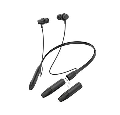 Green Lion Sevilla Wireless Neck Band Earphones with Control Buttons, Premium Sound, Comfortable to Wear, 1-2 Hours Charging Time, 20 Hours Playtime, 12m Effective Distance - Black