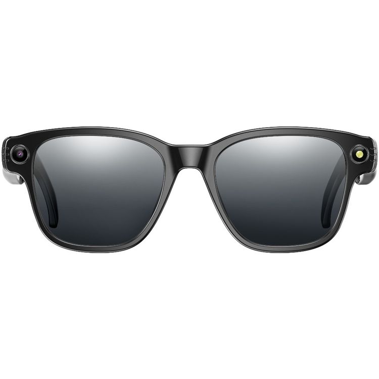 Green Lion Capture Smart AI Glasses with Directional Surround Sound, 1200P Filming Resolution, Dual Microphones, 8MP Camera Resolution, Bluetooth Version 5.4, 8 Hours Playback Time, Anti-Shake Video - Black