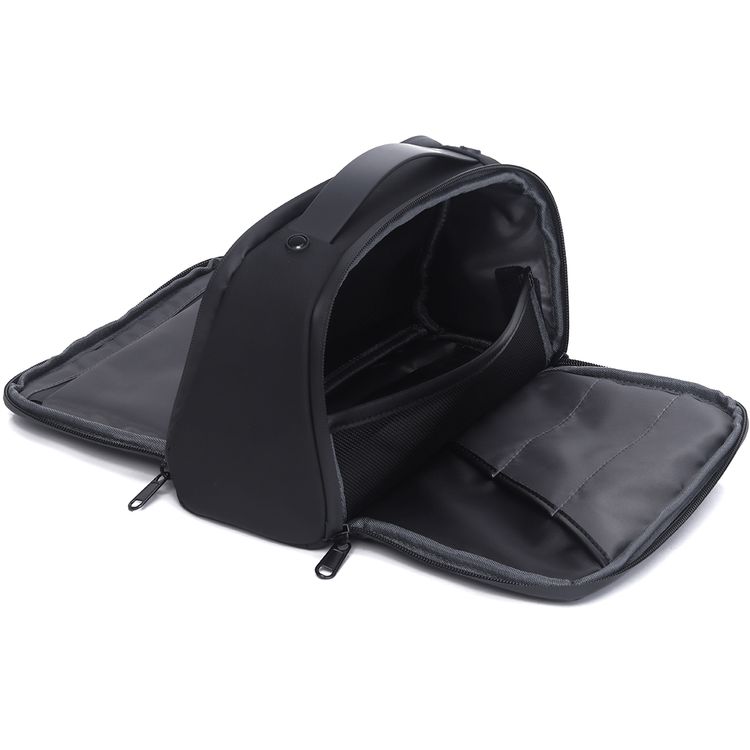Levelo Oslo Pouch & Toiletry Bag with Exquisite Safeguarding, Polyester with Coating, Lightweight Design, Water Resistant, Ample Space - Black